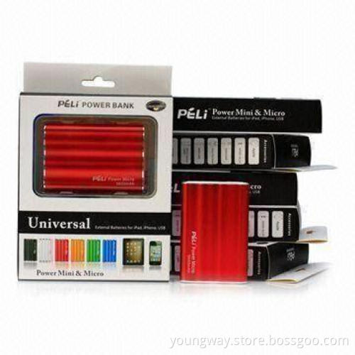 3,600mAh External Power for Mobile Phones, 6 Colors are Available, 1 Year Quality Warranty